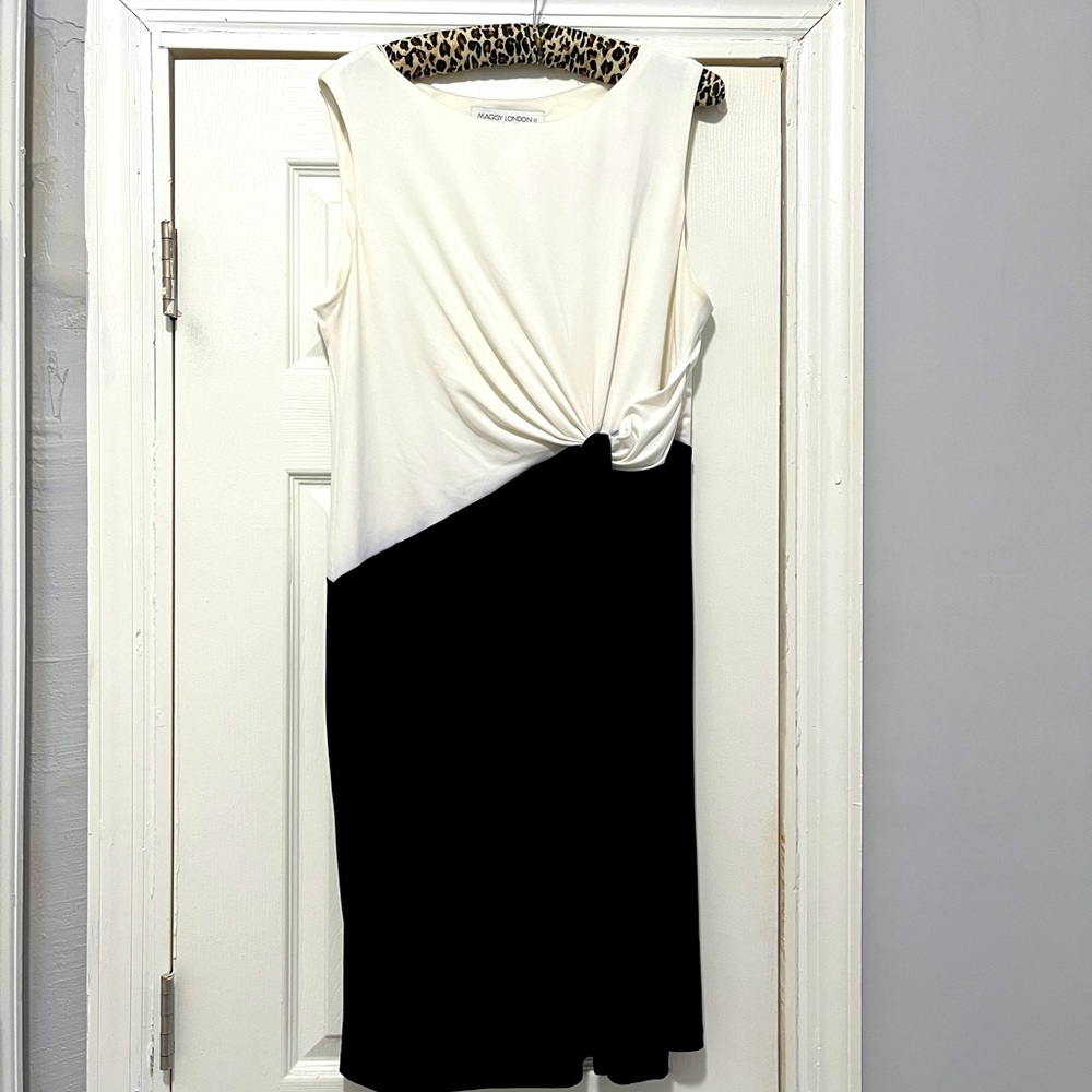 Maggy London colorblock twist dress